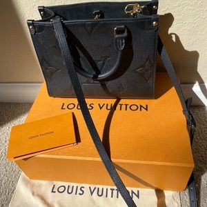 Authentic Louis Vuitton black “ONTHEGO PM”